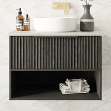 Merewether 750mm Wall Hung Single Vanity with Solid Surface Countertop